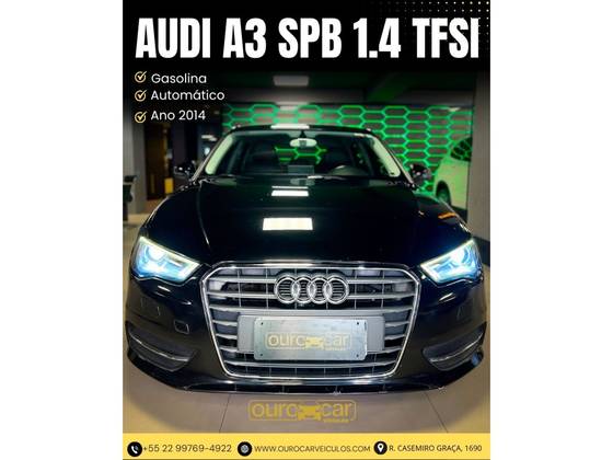 AUDI A3 1.4 TFSI SPORTBACK 16V GASOLINA 4P S-TRONIC
